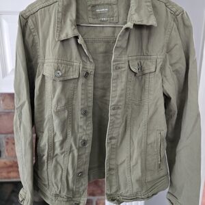 Pale Green Denim Jacket